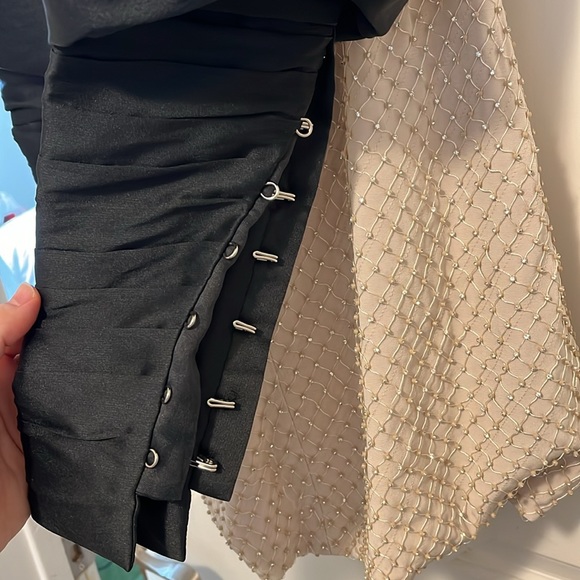 Nafsika Skourti Cream Opera Crystal Mini Dress - Picture 9 of 9